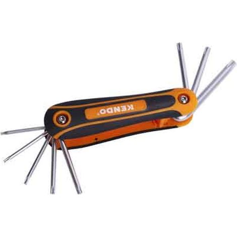 SET CHIAVI MASCHIO TORX KENDO 8 PEZZI T9,10,15,20,25,27,30,40