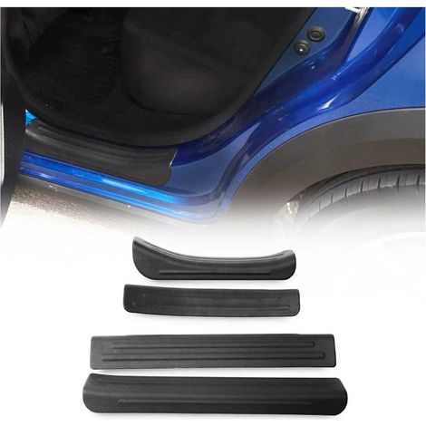 OMAC Couverture de Seuil de Porte - Compatible avec Dacia Duster I II 2010-2024 - Protection Seuil de Porte - Plinthe - Plaque de Pas de portière décorative - Garniture de Seuil de Porte 4 Pcs (1/5)