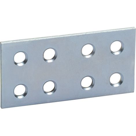 PIASTRINA A 8 FORI 170 DRITTA ZINCATA 60 MM Q.TA 50