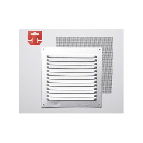 Rejilla con Mosquitera Aluminio 0.6 Natural 150x150mm (G)