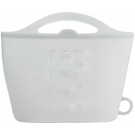 BUNTHAUS Sacs zippés en silicone, sacs en silicone pour aliments ou ustensiles, sacs de congélation réutilisables - 1000ml - vert