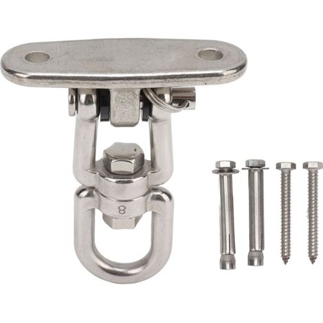 Kit d'Accroche pour Hamac Rotatif 360°, Crochet Porte-Swing pour Chaise Suspendue et Yoga en Acier Inoxydable 304 (1/5)