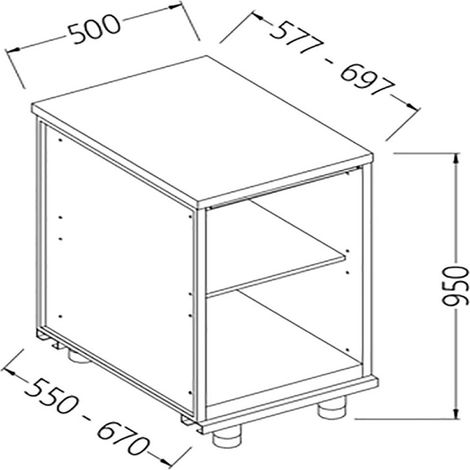 Meuble arrière neutre- - Diamond (1/2)