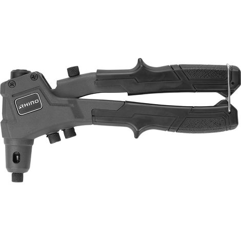 RHINO - RIVETEUSE, PINCE À RIVETER, PINCE RIVETER EN ALUMINIUM, PISTOLET À RIVETER MANUEL - 4 BUSES FOURNIES : Ø 2 4-3 2-4 / (1/5)