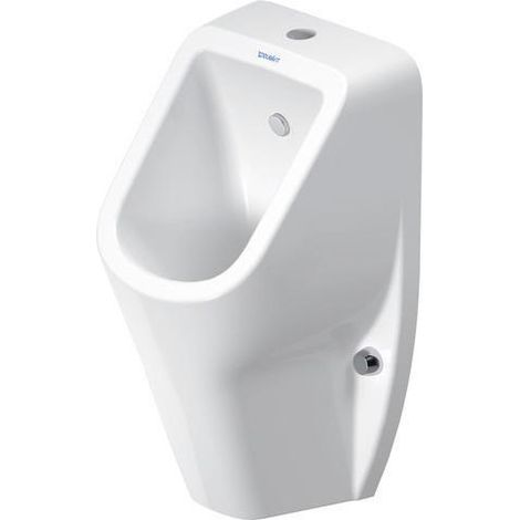 Urinoir DU D-Code, entrée supérieure sans rebord, avec grille, blanc, HYG