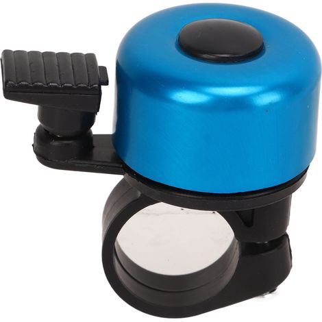 Sonnette de vélo métallique, sonnette d'avertissement de sécurité pour guidon, mini klaxon pour vélo, alarme bleue