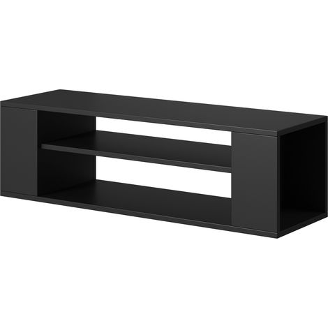Selsey Weri - Mueble de TV colgante - para la sala de estar - 100 cm - negro - moderno (1/5)