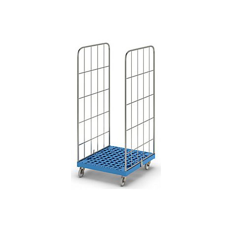 Contenedor rodante MODULAR  placa rodante de plástico  rejilla