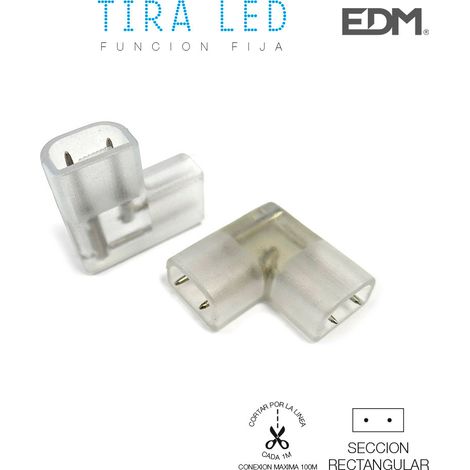 Connettore elettrico a 90° - per nastro LED - 31928