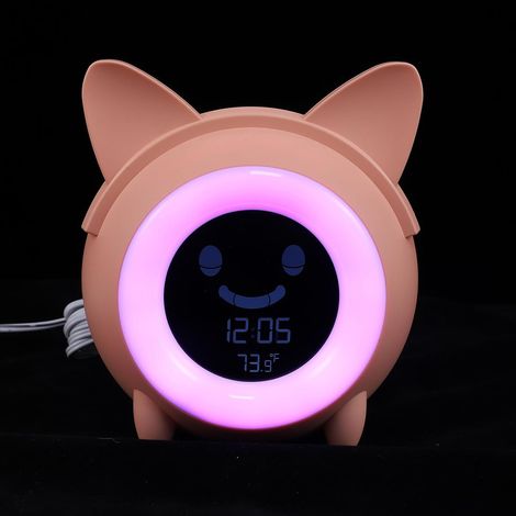 Générique Réveil Numérique Fonction Pratique Rose Lampe de Chevet (1/5)