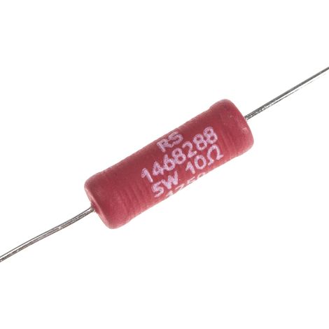 Résistance Bobiné 10O ±5%, 5W Axial