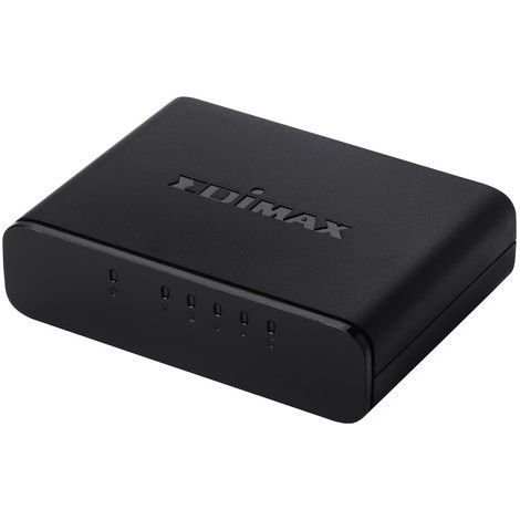 Edimax ES-3305P Switch di Rete Non Gestito 5 Porte 10/100 Mbps Nero (1/2)