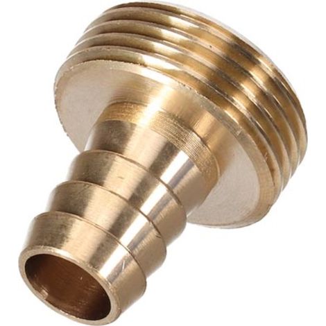 Anschlussstück aus Messing - Außengewinde 3/4" - Schlauch 3/4" - Außengewinde - Schlauch 3/4 (1/4)