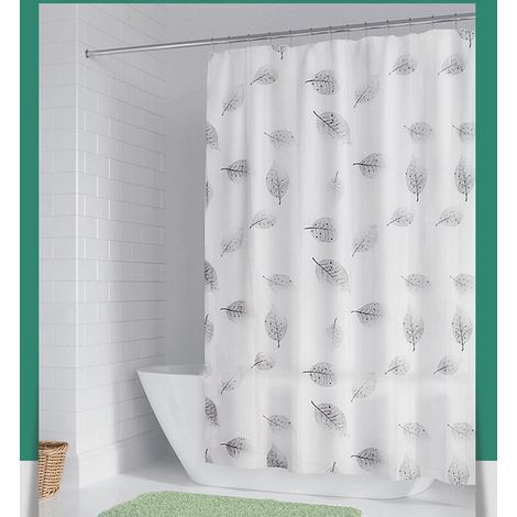 Shower Curtain - Waterproof Mildewproof PEVA Shower Curtain, Translucent Shower Curtain, Including 12 Shower Curtain Rings, 200200CM (1/5)