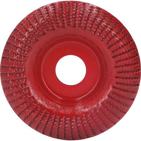 Sanding and shaping disc for wood – 22 mm, stainless steel, burgundy color, for angle grinder (1/5)