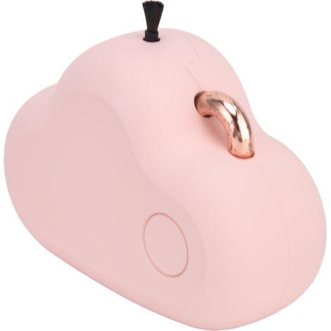 Mini purificateur d'air portable 480 mAh, rechargeable par USB, à suspendre autour du cou, style nuage, rose (1/5)