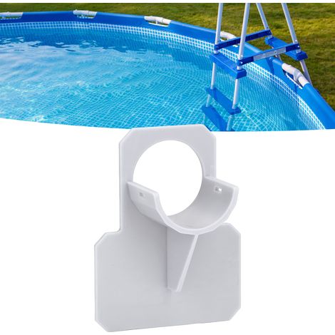 Supports de tuyaux pour piscines hors sol, attaches pour tuyaux avec serre-câble et ruban, accessoires pour spa et jacuzzi, couleur gris