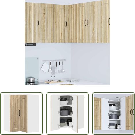 vidaXL Küchenmöbel - Küchenschrank Sonoma-Eiche 57 x 57 x 80 cm Holzwerkstoff (1/5)