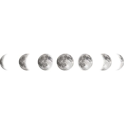 Juego de pegatinas de pared con diseño de luna, ideal para decorar la sala de estar, el dormitorio y la oficina. (1/5)