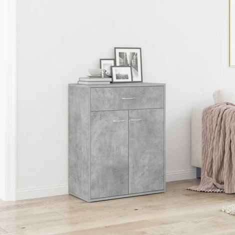 Sideboard Betongrau 60x30x75 cm Holzwerkstoff