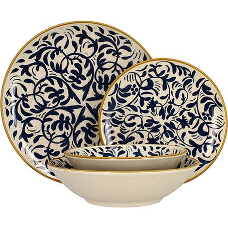 Lot de 48 assiettes en porcelaine, HERACLEE (1/4)