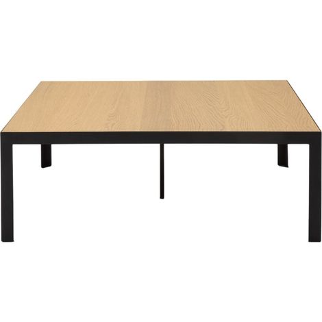 Table basse en Plateau en bois et piètement métal noir ORELIA