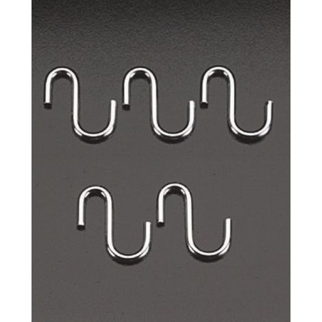 Set 5 ganci a s cm 3,5 cromati - metaltex (1/2)