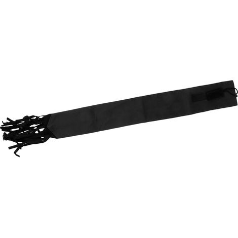 Sac de protection de queue de cheval en tissu non tissé avec franges et velcro noir (1/5)