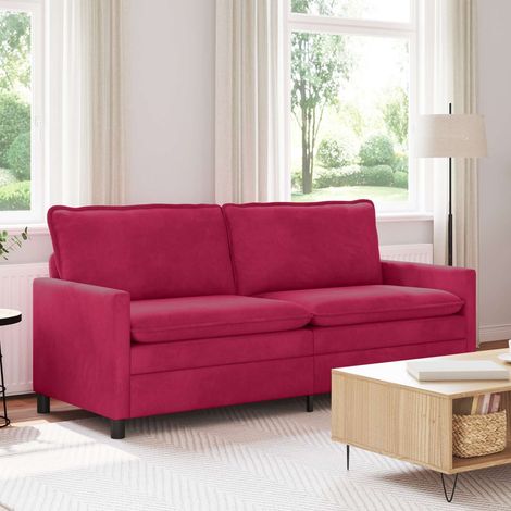 Sofá Rojo vino 196 x 81 x 87,5 cm Terciopelo