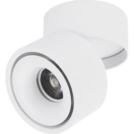 Spot LED d'intérieur orientable à 360 degrés 10 W / Montage en saillie / Éclairage COB / 10 x 10 cm / Applique murale ou spot en aluminium noir 6000 K blanc (1/5)
