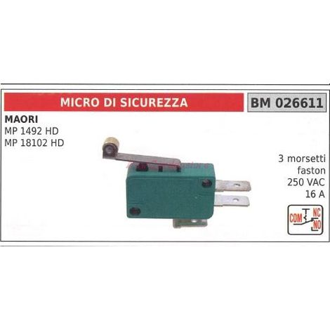 Microinterruptor de seguridad MAORI MP 1492HD 026611