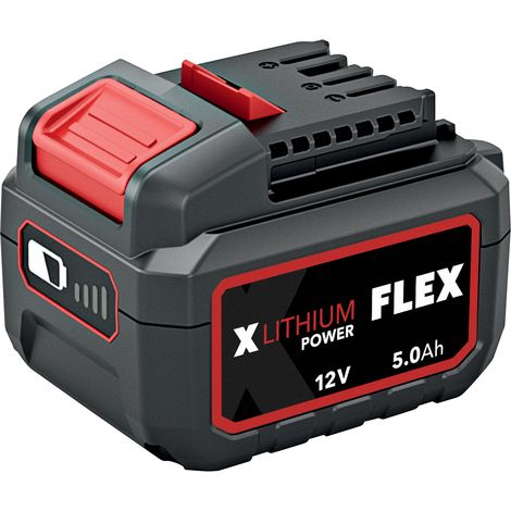 FLEX Akku-Pack Li-Ion 12 V, 5,0 Ah, Werkzeugakku mit Ladezustandsanzeige 531690 (1/3)