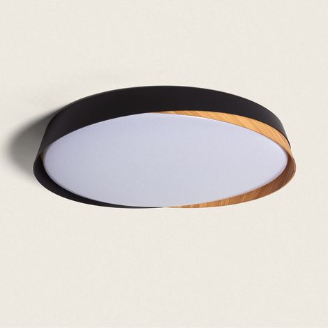 Plafón LED 36W Circular Ø520 mm CCT Seleccionable Nil Negro