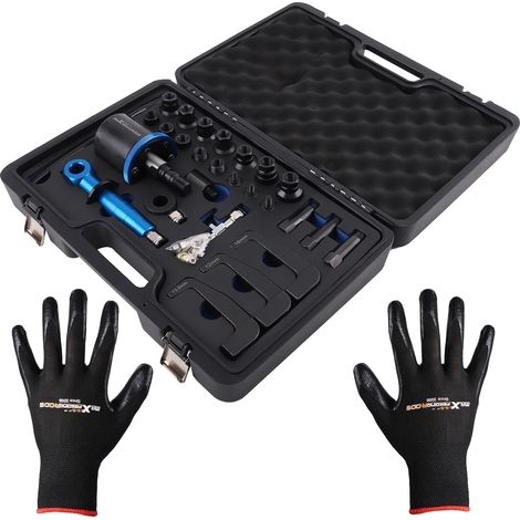 Jeu d'outils pour retirer les bougies de préchauffage, M8x1.0, M10x1.0, M10x1.25, 22 pièces, acier 45, forets spéciaux 2.5-3.2 mm (1/5)