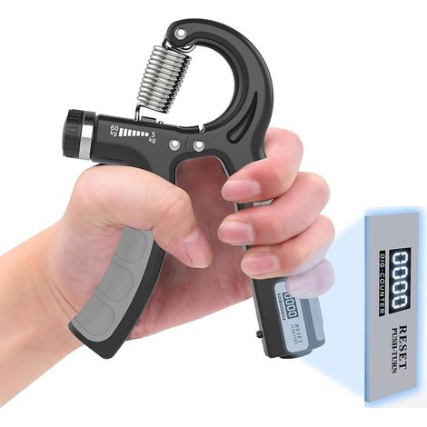 Entrenador de agarre manual con resistencia ajustable para fortalecer la muñeca, el antebrazo, la mano y los dedos. (1/5)