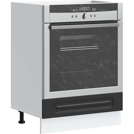 Herdumbauschrank Kalmar Schwarz Holzwerkstoff vidaXL921290 (1/5)