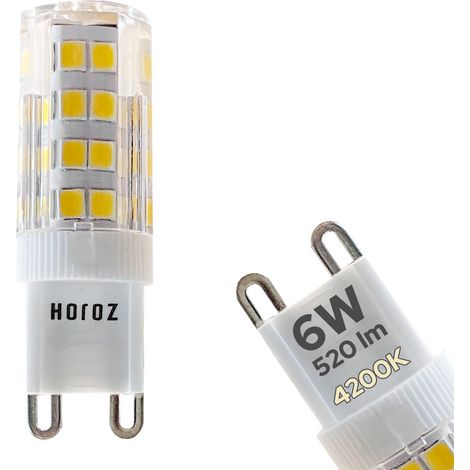 Ampoule LED G9 6W 520lm 4200K HOROZ PETA capsule LED blanc neutre 230V (1/4)