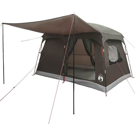 Tienda Familiar Marrón Gris 380 x 260 x 190 cm Poliéster