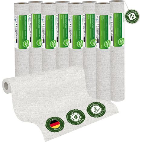 Veluxis® GRANDIOSO Papiertapete XXL Rolle 15m x 0,53m Papierprägung – Stilvolle Musterung & sehr atmungsaktiv – Besonders günstig & nachhaltig – Made in Germany