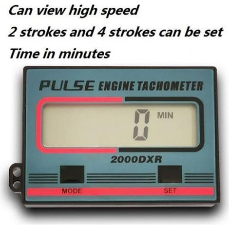 Tachymetre - Mesure Inductive Pour Moteur A Essence - Plage 100-20000 Tr/Min - Precision 1% - Affichage LCD - Alimentation Pile CR2450 - 1 Unite (1/5)