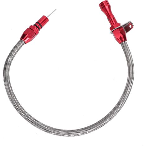Jauge d'huile de transmission en acier inoxydable rouge pour transmissions Chevrolet/GM TH350 (1/5)