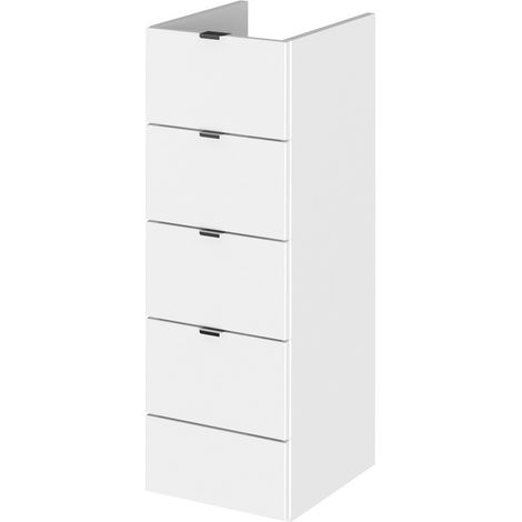 Hudson Reed Fusion Drawer Unit 300mm Wide - Gloss White (1/4)