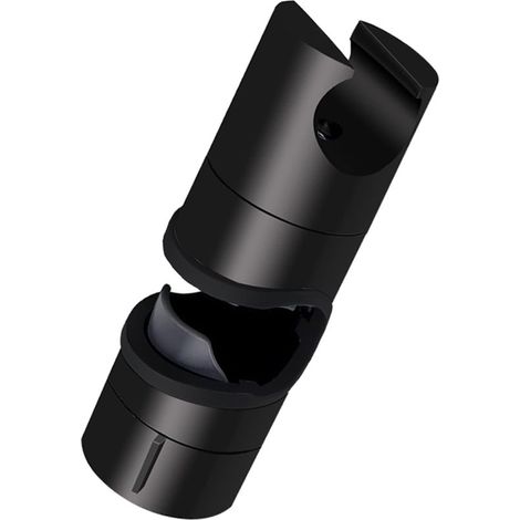 Support de pommeau de douche - support fixe - Support de barre de douche - ABS - noir - Rotatif - Réglable - pour tige coulissante de 18 à 25 mm (1/5)
