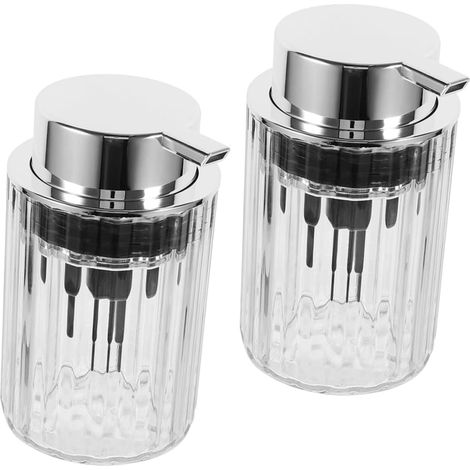 de 2 flacons de savon moussant distributeur rechargeable (1/5)