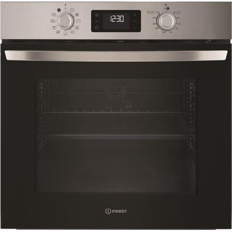 Indesit – Four traditionnel 71L – Pyrolyse, chaleur pulsée, commandes sensitives – Classe A++ – IO278PX