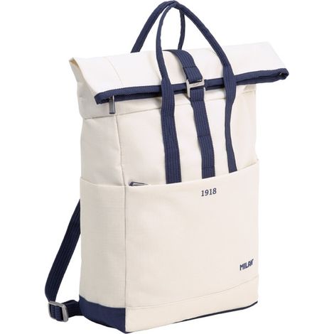 MILAN MOCHILA URBANA C/CIERRE SUPERIOR ENRROLLABLE 10L SERIE 1918 BEIGE