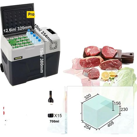 Frigorifero portatile, raffreddamento efficiente, doppia opzione di alimentazione, 42 Qt 40 L (1/2)
