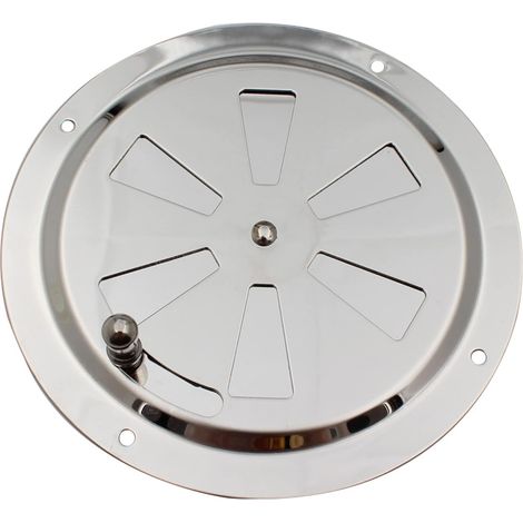 Grille de ventilation ronde, grille d'évacuation, ouverture de ventilation ronde, conduit, moustiquaire, plaque de ventilation, 12,5 cm (5 pouces) en acier inoxydable 316 (1/5)
