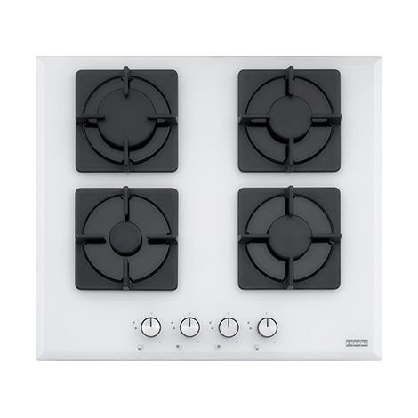 Franke FHNS 604 4G WH C. Colore del prodotto: Bianco, Posizionamento dell'apparecchio: Da incasso, Tipo di piano cottura: Gas. Bruciatore piccolo: 1000 W, Bruciatore medio: 1750 W, B... - 106.0489.961 (1/2)