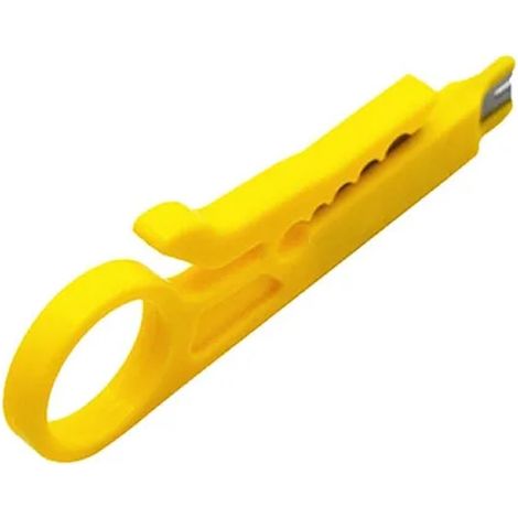 Couteau à dénuder universel - Compact et efficace Jaune (1/5)
